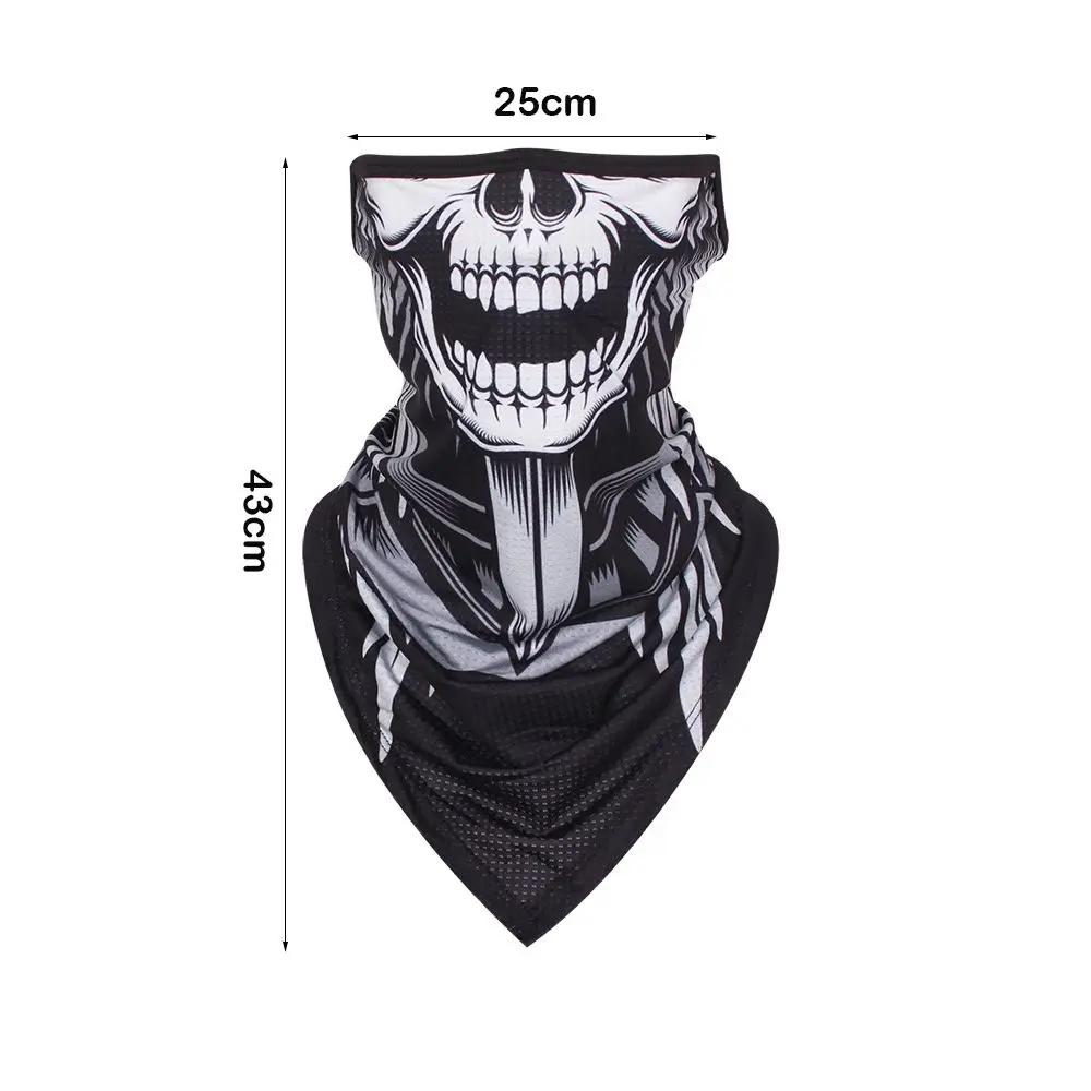 Máscara deportiva transpirable de malla con estampado calavera - imagen 5