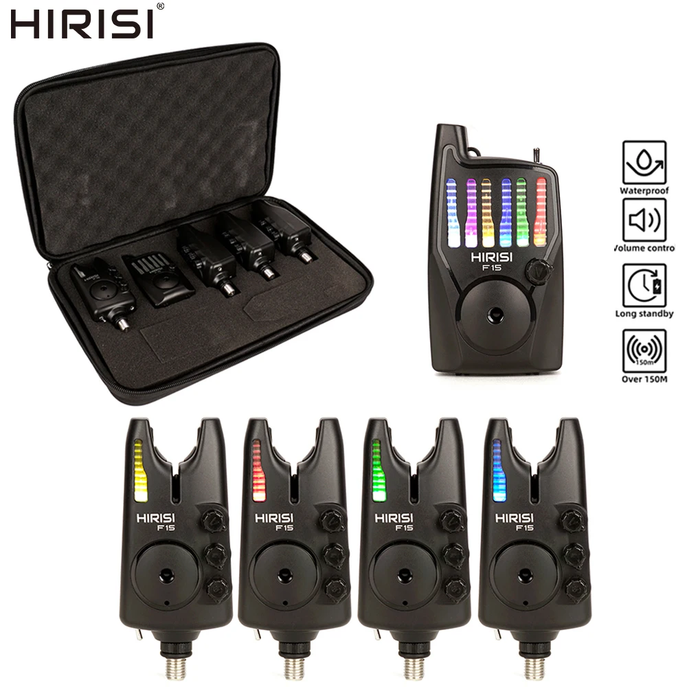Alarma de Pesca Inalámbrica Hirisi F15-4 LED ajustable - imagen 4