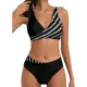 Bikini vintage de talle alto ajustable, dos piezas con cintura alta - imagen 3