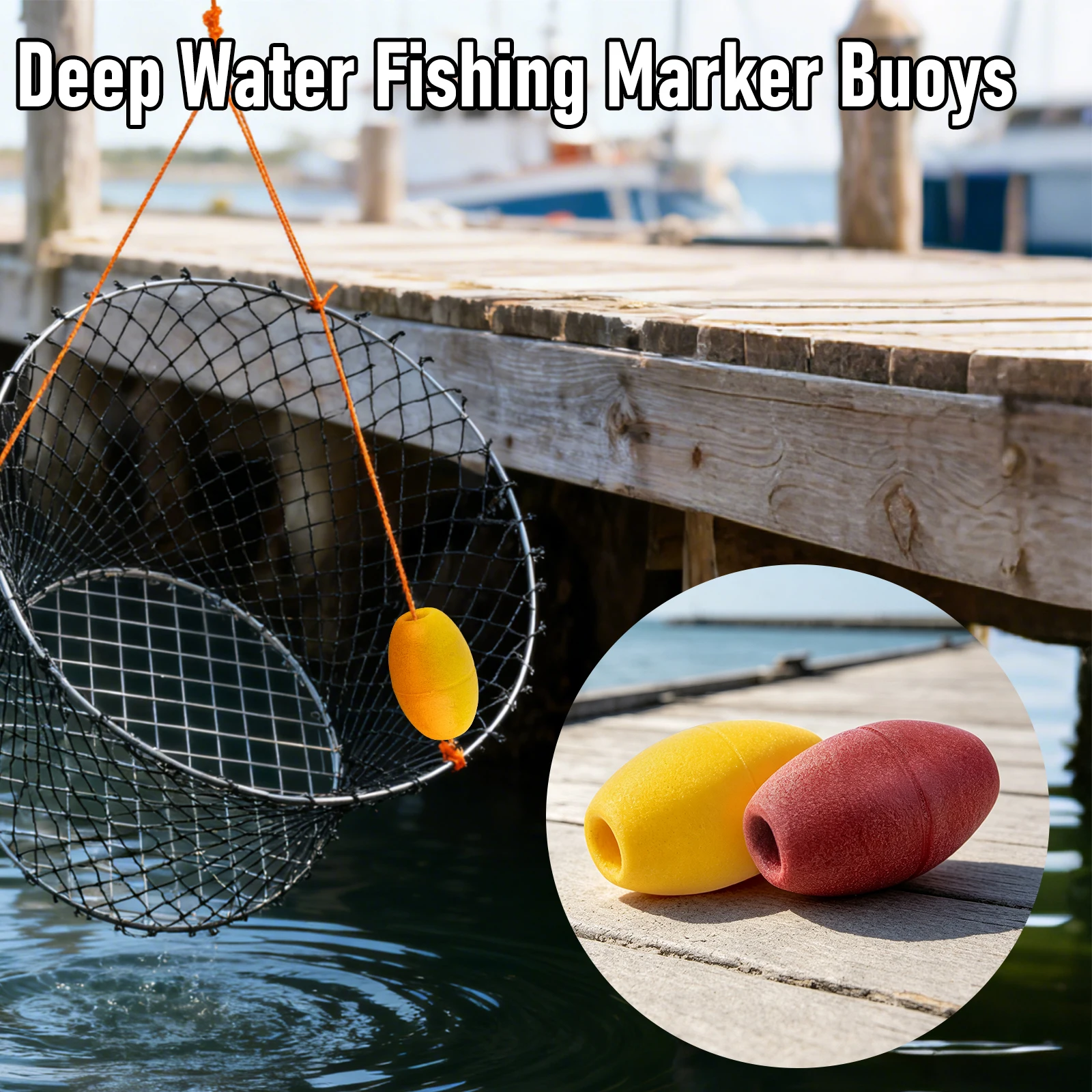 Boyas de pesca flotantes con cuerda de deriva para aguas profundas