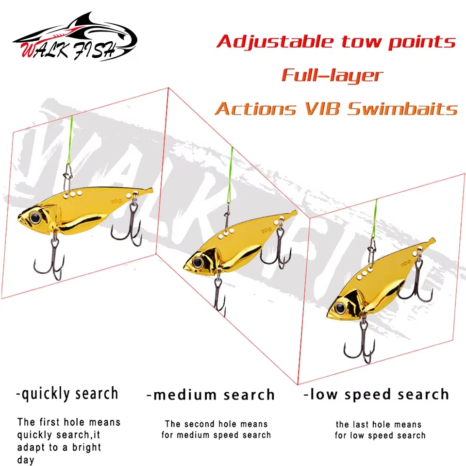 Señuelo cuchara hundible para lucio WALK FISH Spinnerbaits - imagen 2