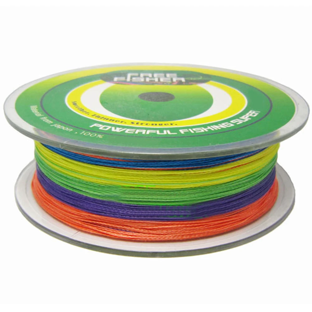 Hilo de pesca trenzado PE multifilamento FREE FISHER multicolor
