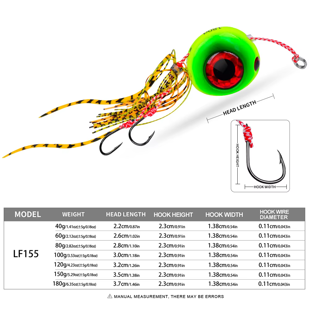 PROBEROS Señuelo Jig para Pesca en Agua Salada de Lubina - imagen 2