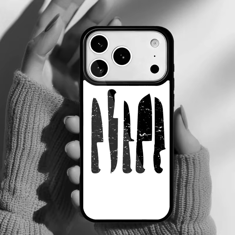 Diseño cuchillo de chef en funda