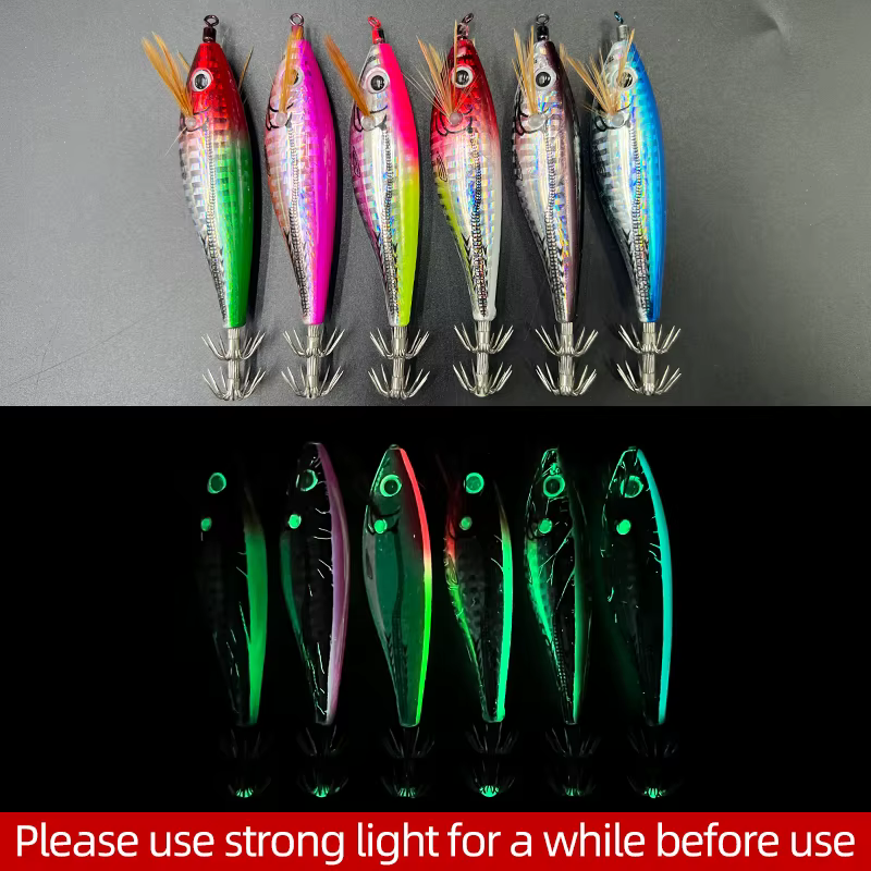 Anzuelo ShareShark para calamar con rascalla – Luminiscente con bola de resonancia - imagen 4