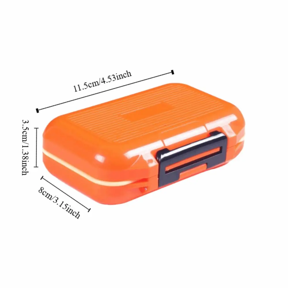 Caja de pesca con múltiples compartimentos y divisores ajustables