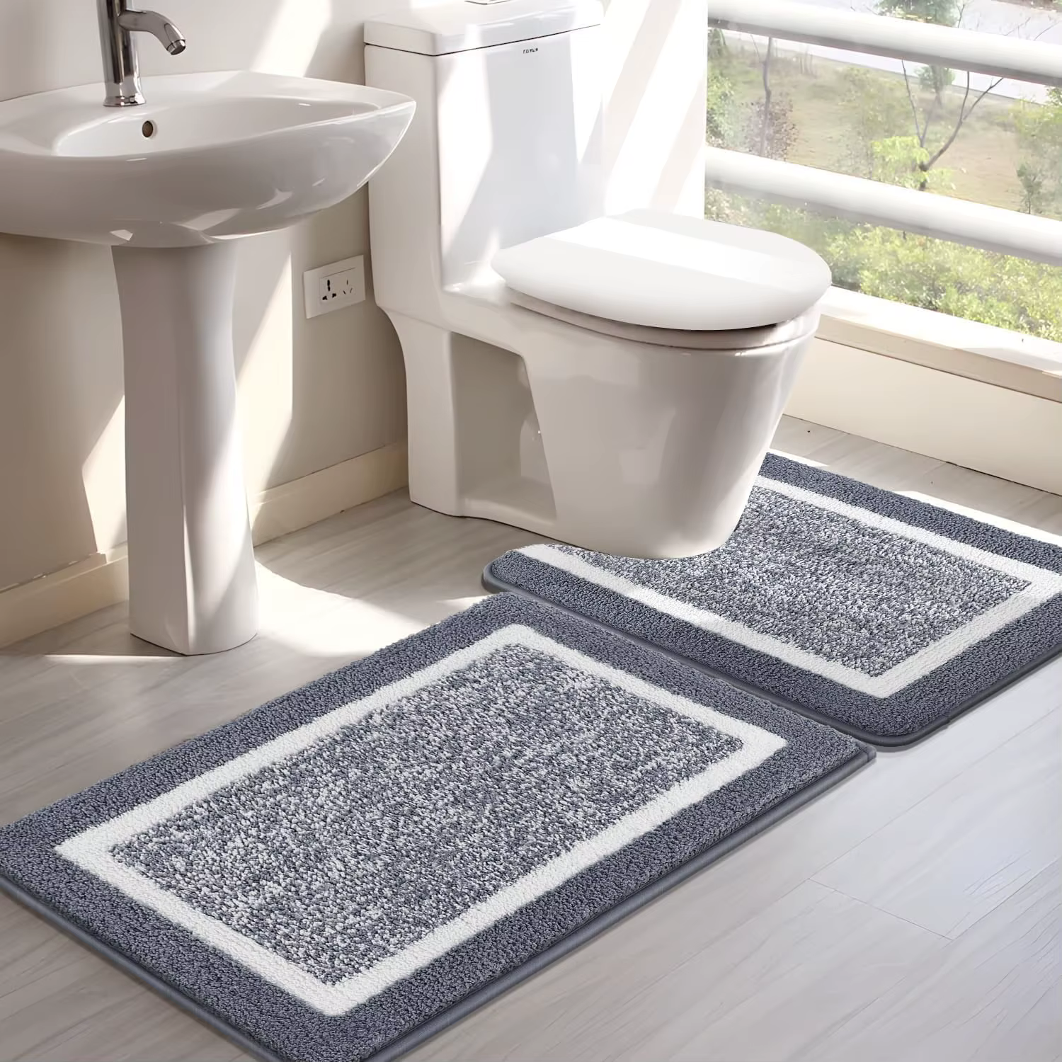 Alfombra baño antideslizante microfibra secado rápido lavable - imagen 2