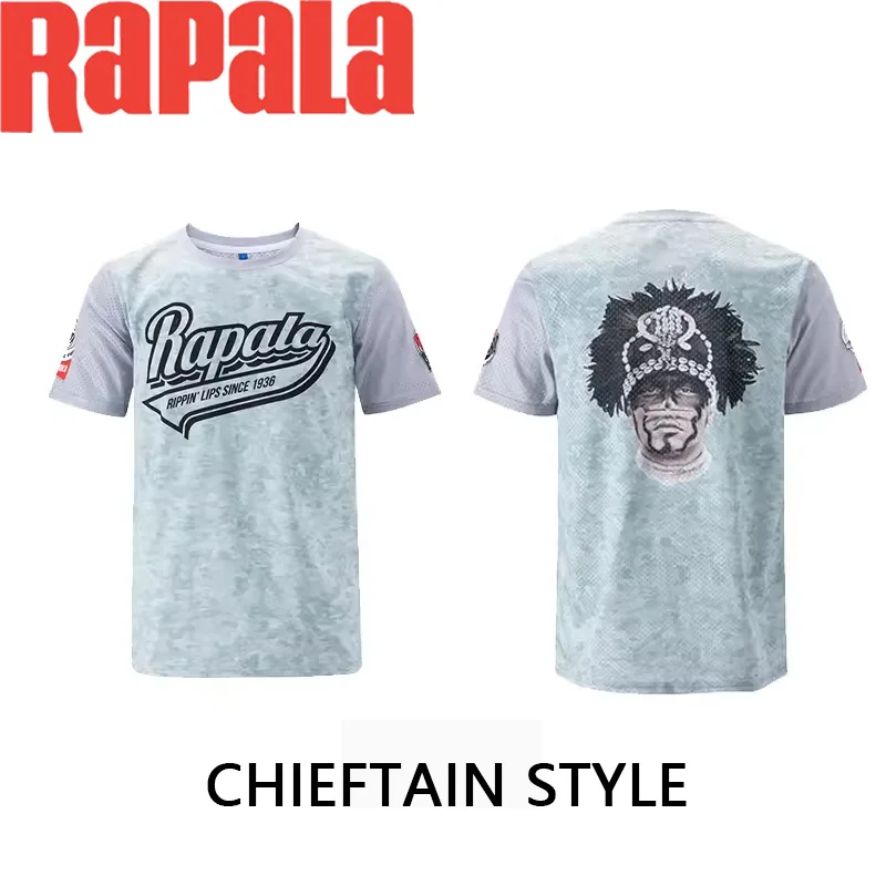 Camiseta Pesca Manga Corta Rapala – Protección Solar Rojo y Negro - imagen 3