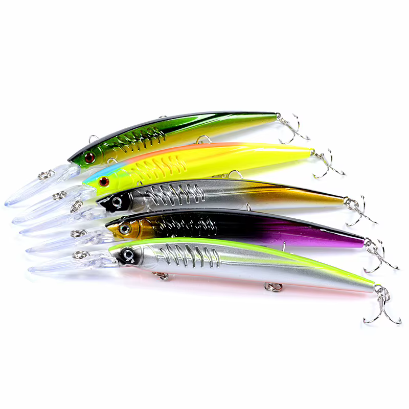 Crankbait Minnow para lucios con ojos 3D - imagen 2