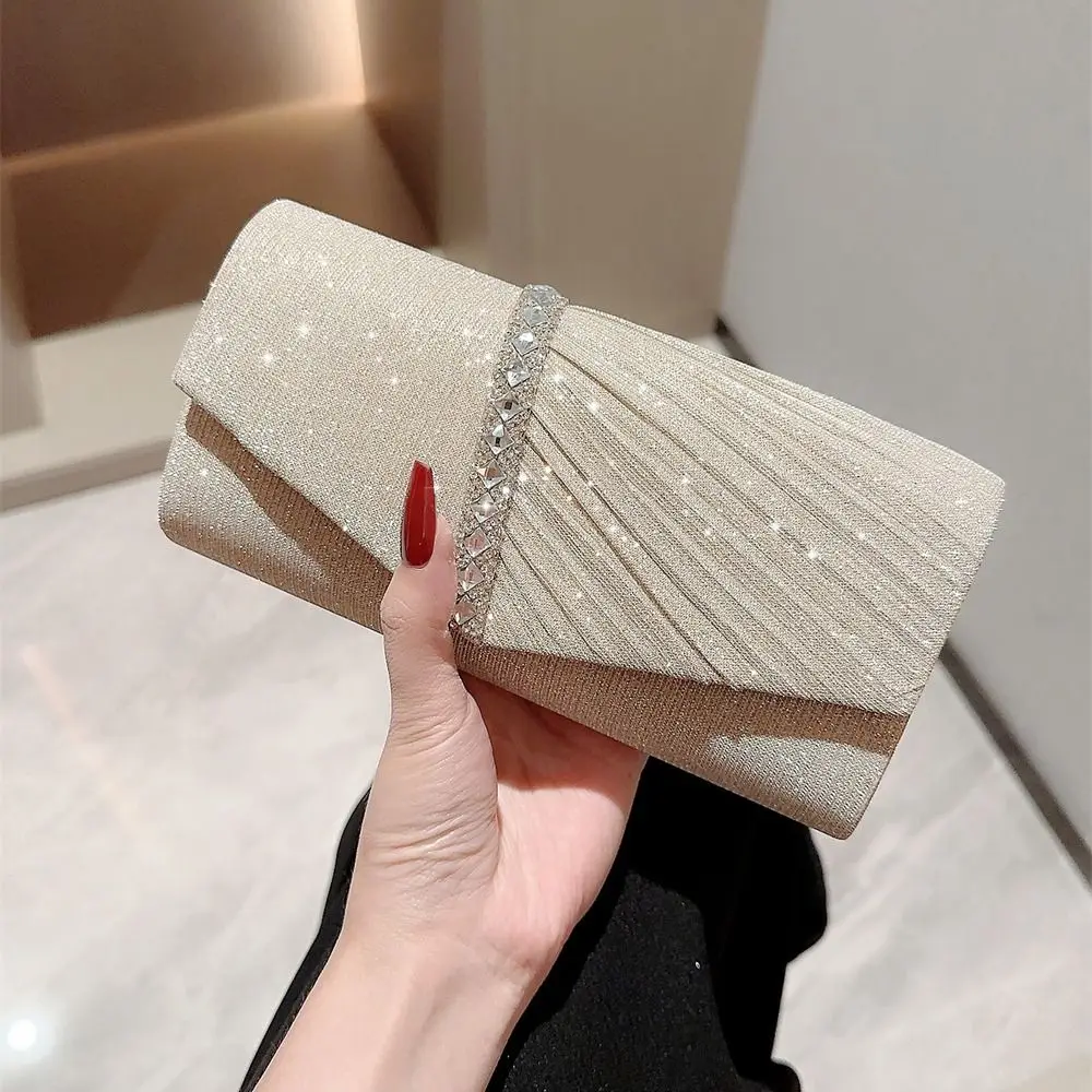 Bolsos de lujo con brillantina y cadena para banquetes - imagen 3