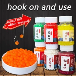 Cebo boilies de gelatina con aroma a pescado y huevo