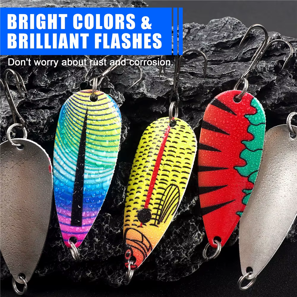 Cucharas metálicas para jigging de lubina y salmón - imagen 4