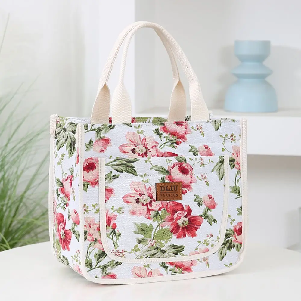 Bolsa térmica impermeable floral gran capacidad para mujer - imagen 4