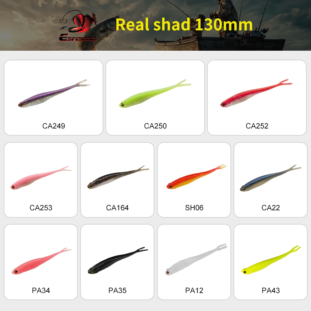 KESFISHING Swimbait para lucio y perca – señuelos blandos kit