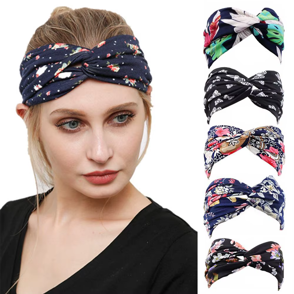Diademas Elásticas Vintage para Mujer – Turbantes Deportivos - imagen 4