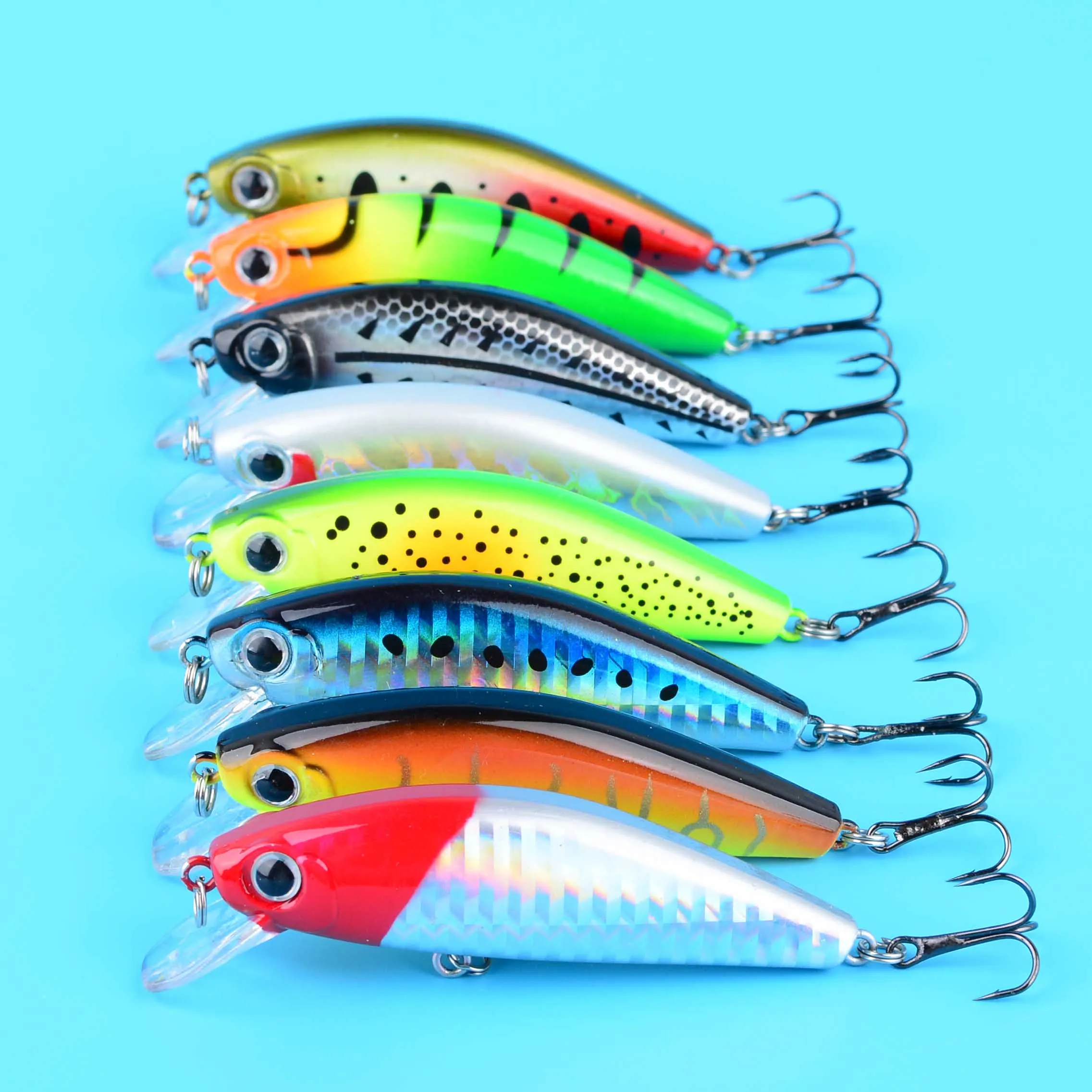 Señuelo Minnow hundimiento lento de plástico duro para trucha y lubina - imagen 2