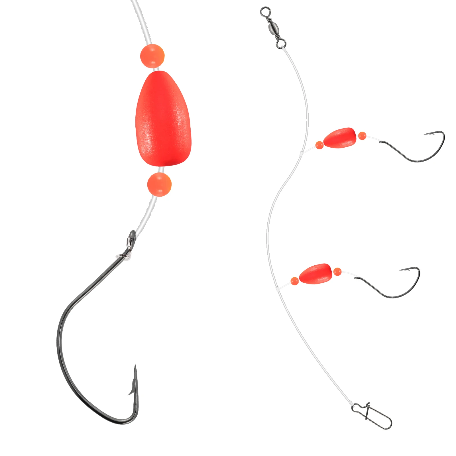 Aparejo Surf Casting para Pompano con Flotador Snell y Cebo Vivo - imagen 3