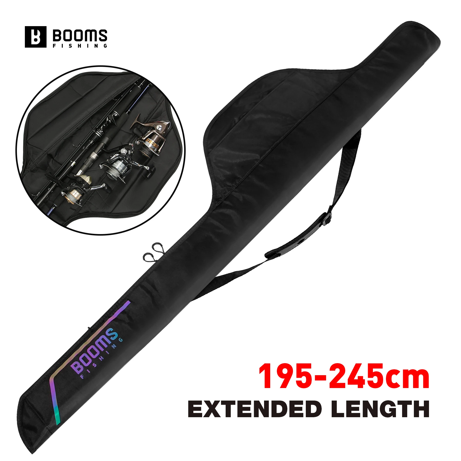 Estuche plegable Booms Fishing extendido a 195 cm