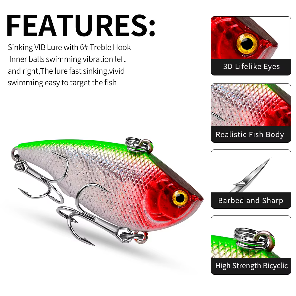 Wobbler con vibración para pesca en profundidad - imagen 4