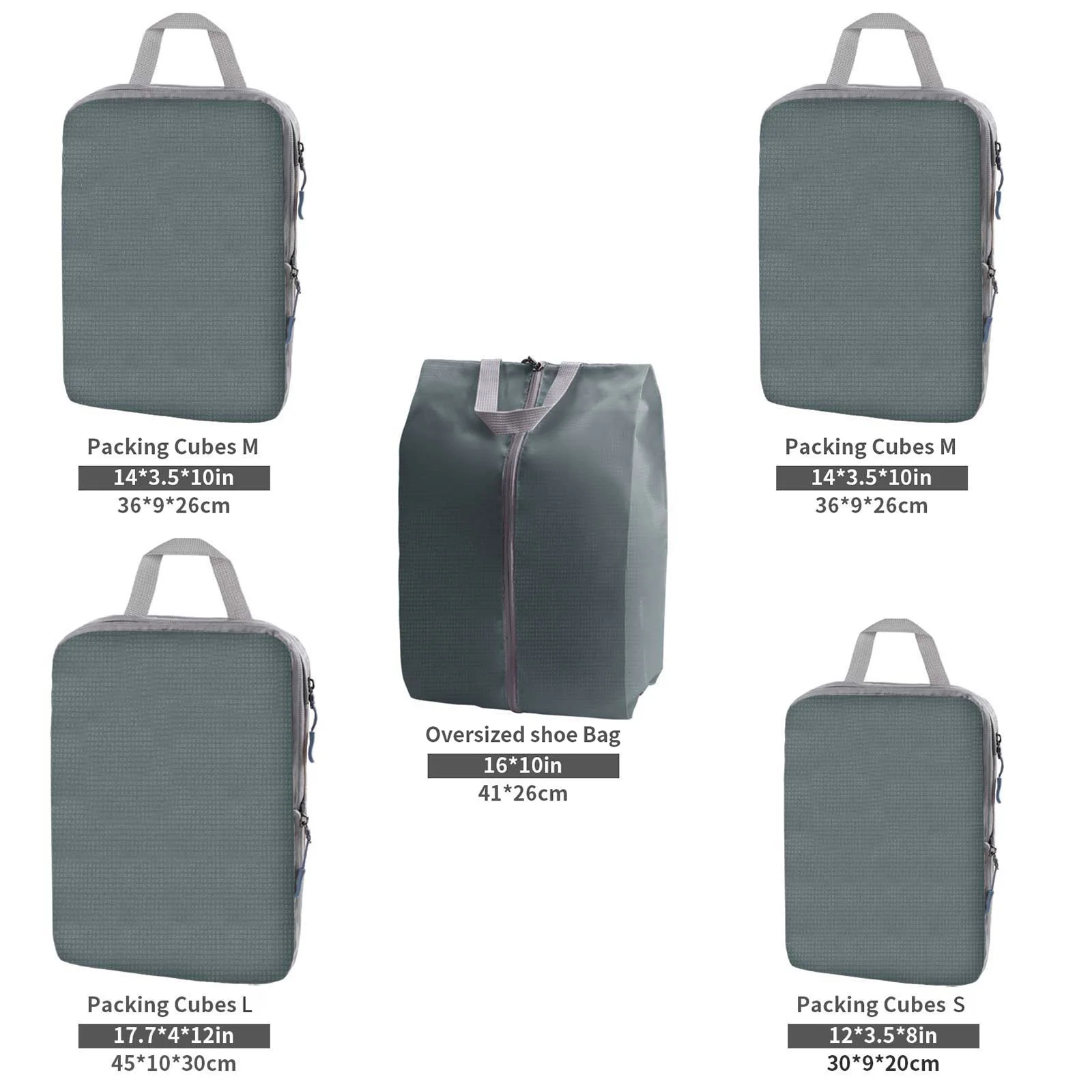 Organizadores de equipaje comprimidos de viaje con bolsa para zapatos - imagen 5