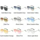 Gafas de sol sin montura de doble puente, lentes degradados con UV - imagen 2