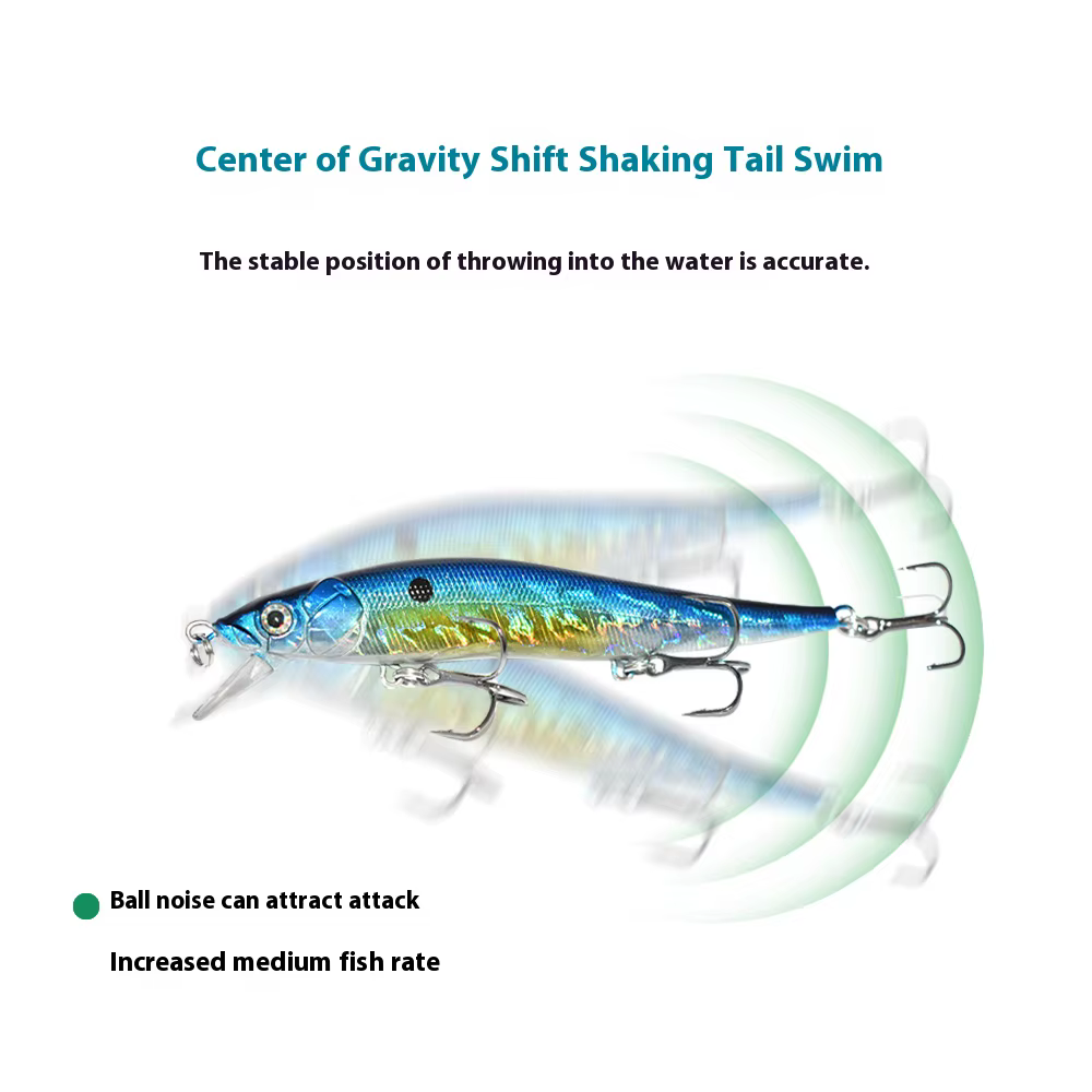 Juego completo de los tres señuelos crankbait flotantes