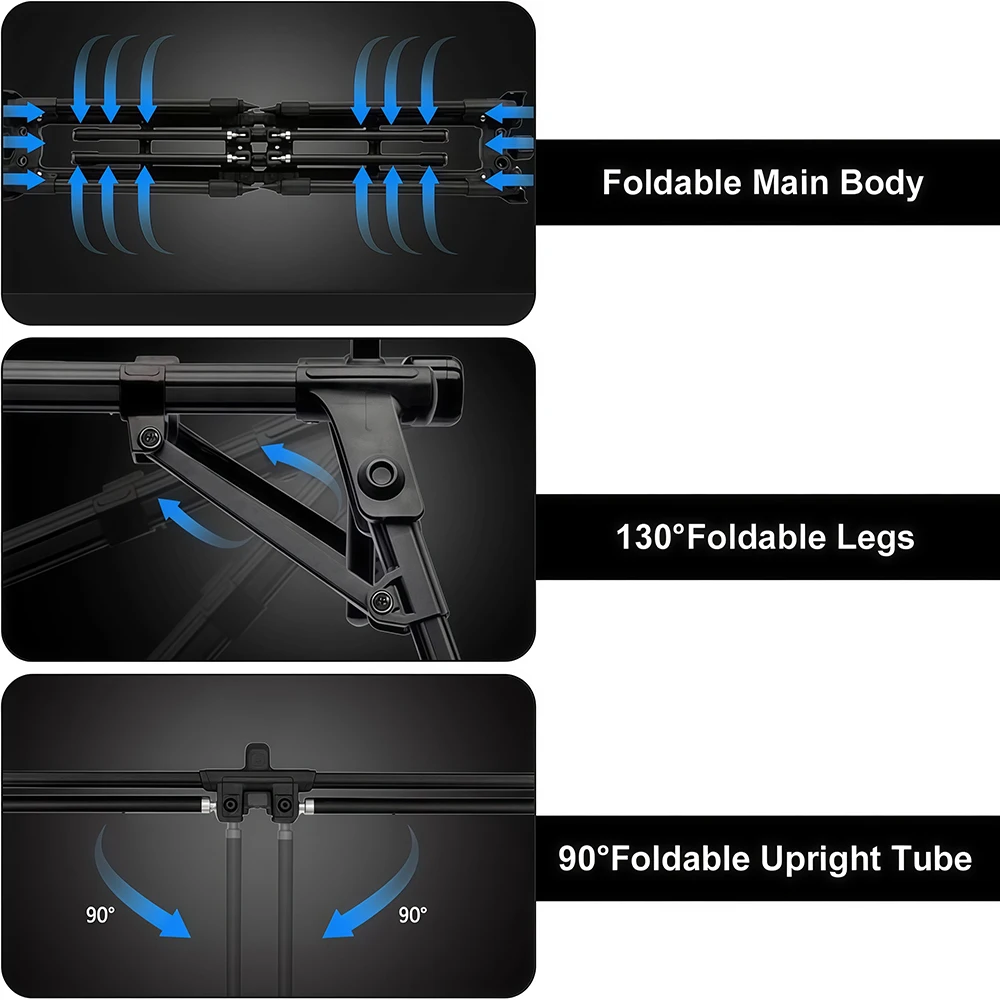 Soporte para cañas JSFUN extensible plegable – trípode - imagen 4