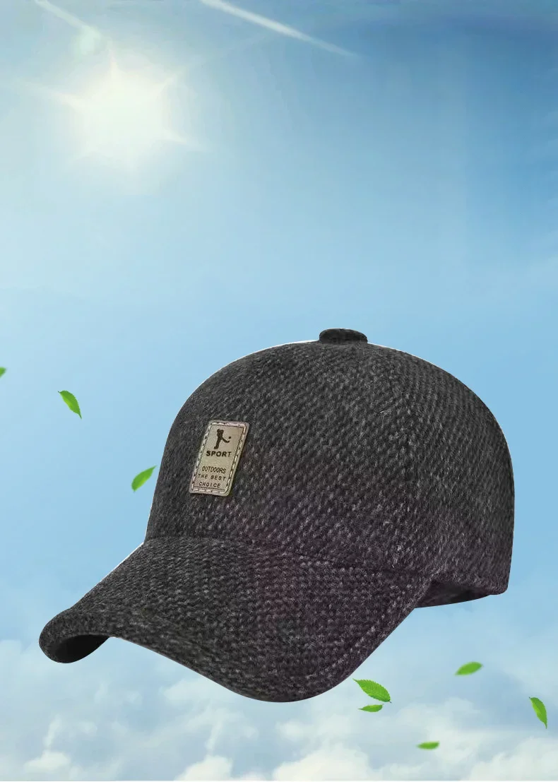 Gorra de béisbol de algodón para hombre vista frontal