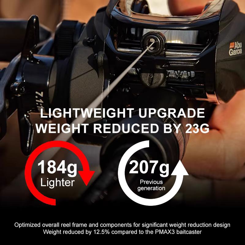 Abu Garcia PMAX SX carrete de cebo 7.1 freno magnético lubina y lucio - imagen 4
