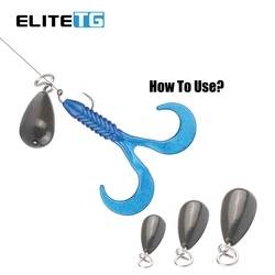 Plomos de pesca de tungsteno Elite TG en lágrima para lubina