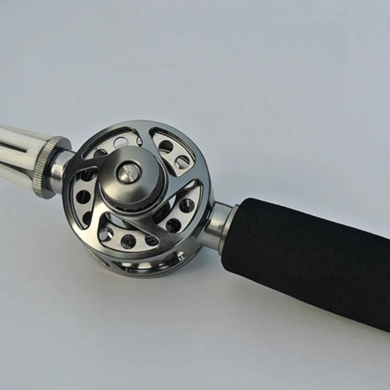 Carrete de línea interna de metal para pesca en agua dulce - imagen 4