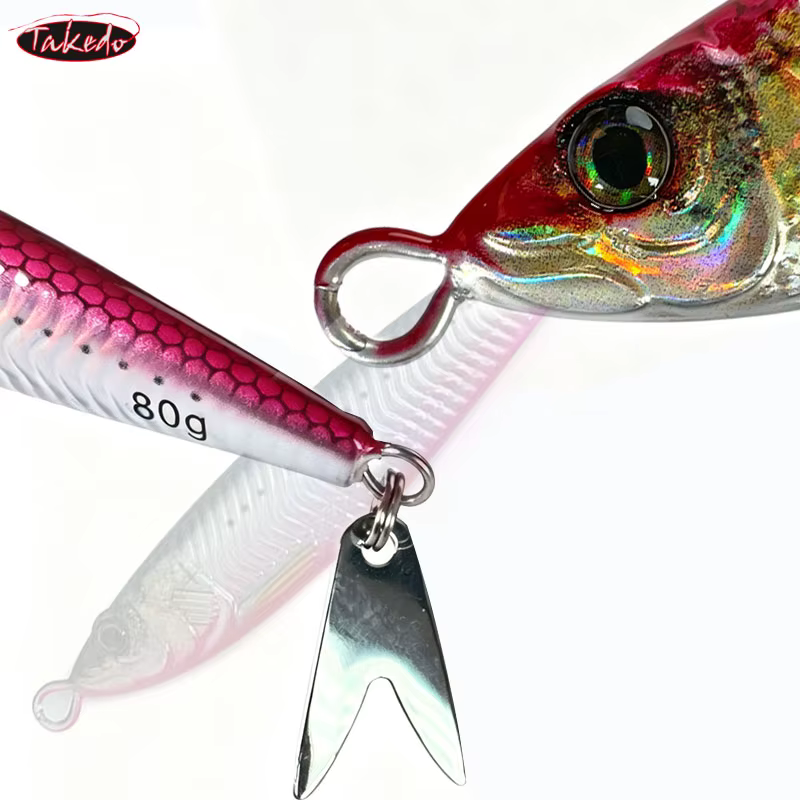 Metal Jig TAKEDO Vientre Luminoso – Señuelo Jigging Marino UV