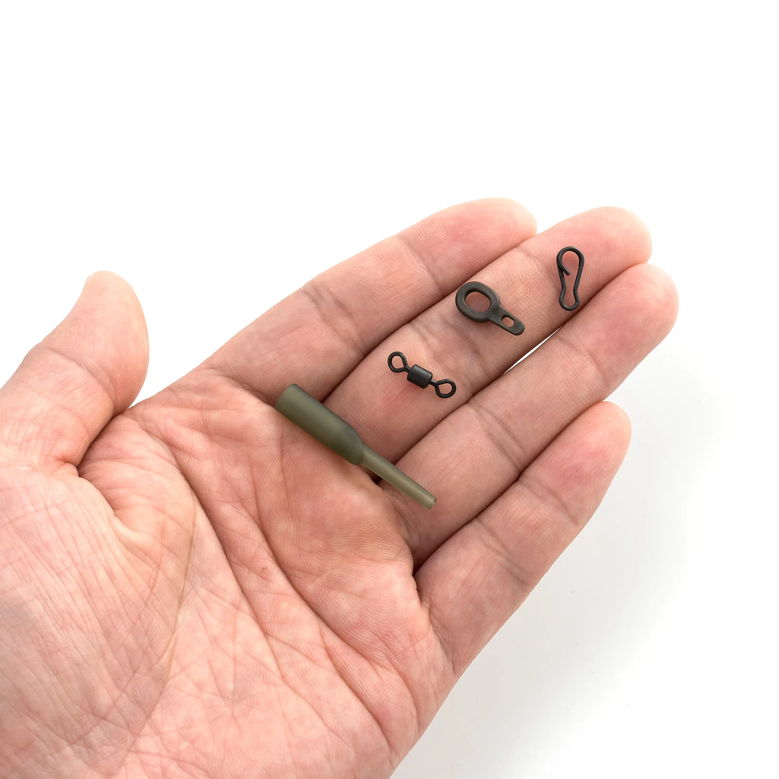 Aparejo de carpa con mangas de goma, esmerillones giratorios y clips - imagen 2