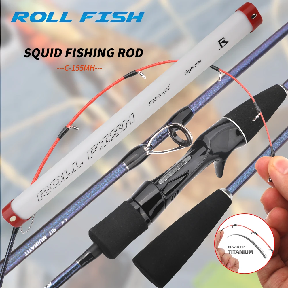 Caña ROLLFISH 1,55 m con punta de titanio y fibra de carbono