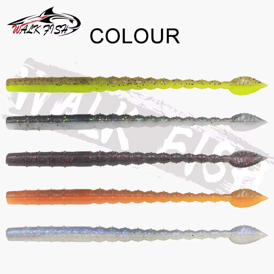 WALK FISH Vinilos fideos flotantes de pez mandarín para lubina - imagen 5
