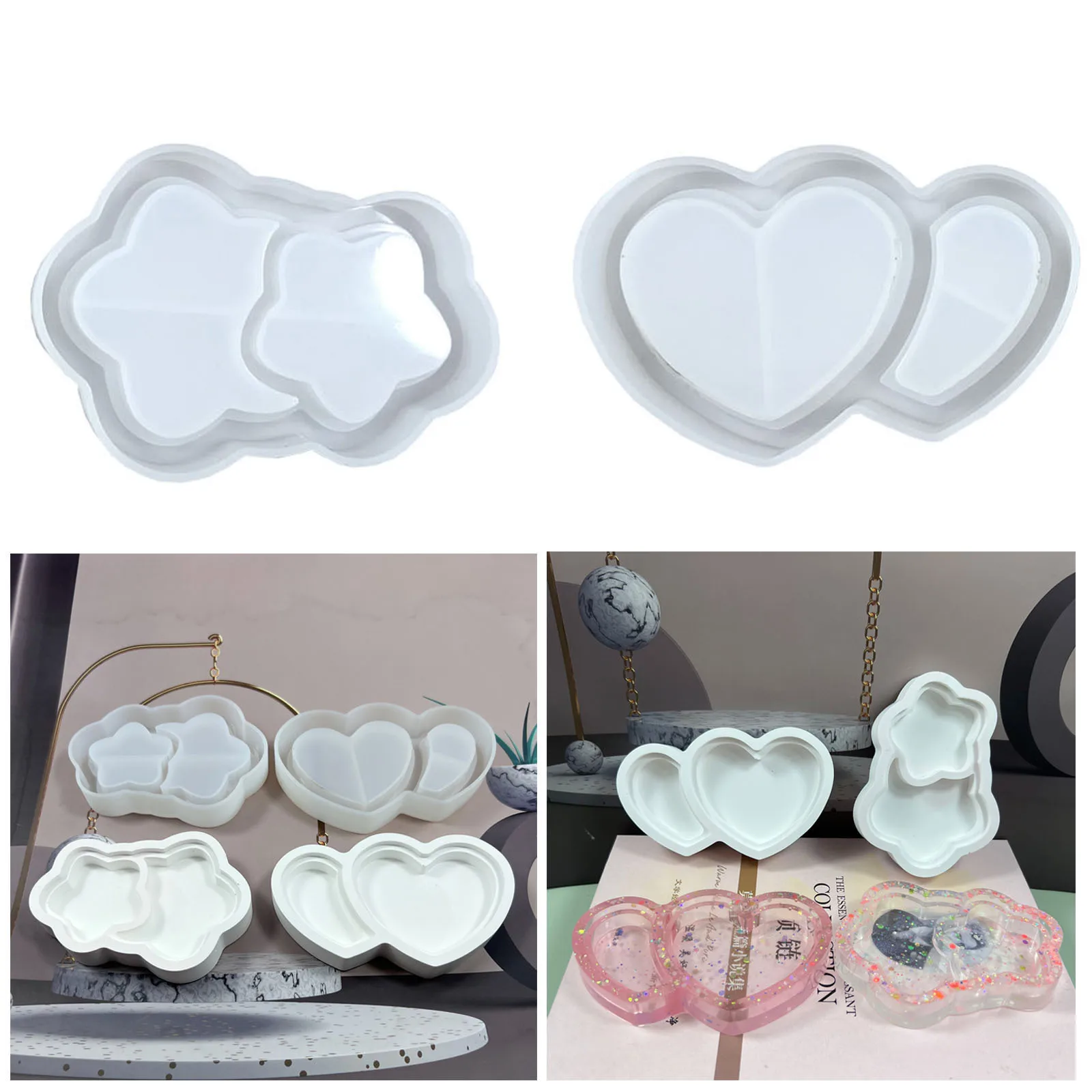 Moldes de silicona DIY para resina epoxi