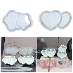 Moldes de silicona para resina epoxi – Corazones, estrellas y nubes