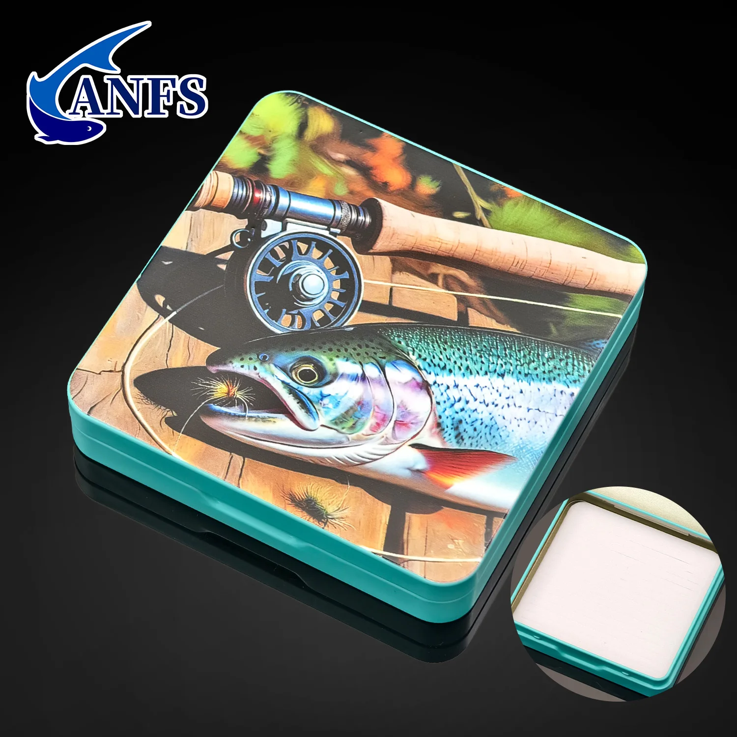 Caja de pesca metálica ANFS para almacenamiento en agua dulce/salada - imagen 4