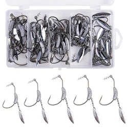 Goture anzuelos Underspin para swimbait con giratorio dorado