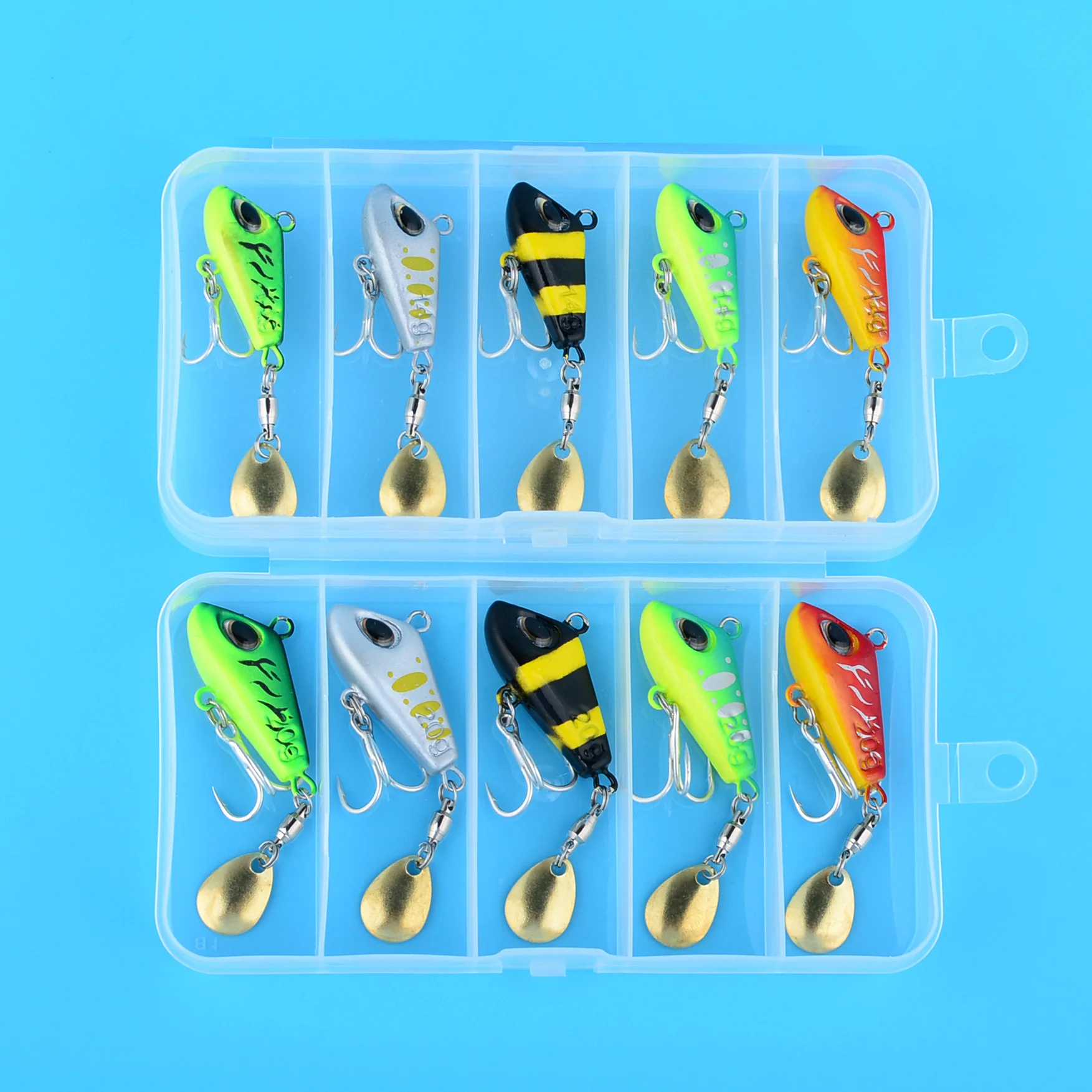 Mini señuelos Vib con cuchara y pin crankbait, hundimiento - imagen 2