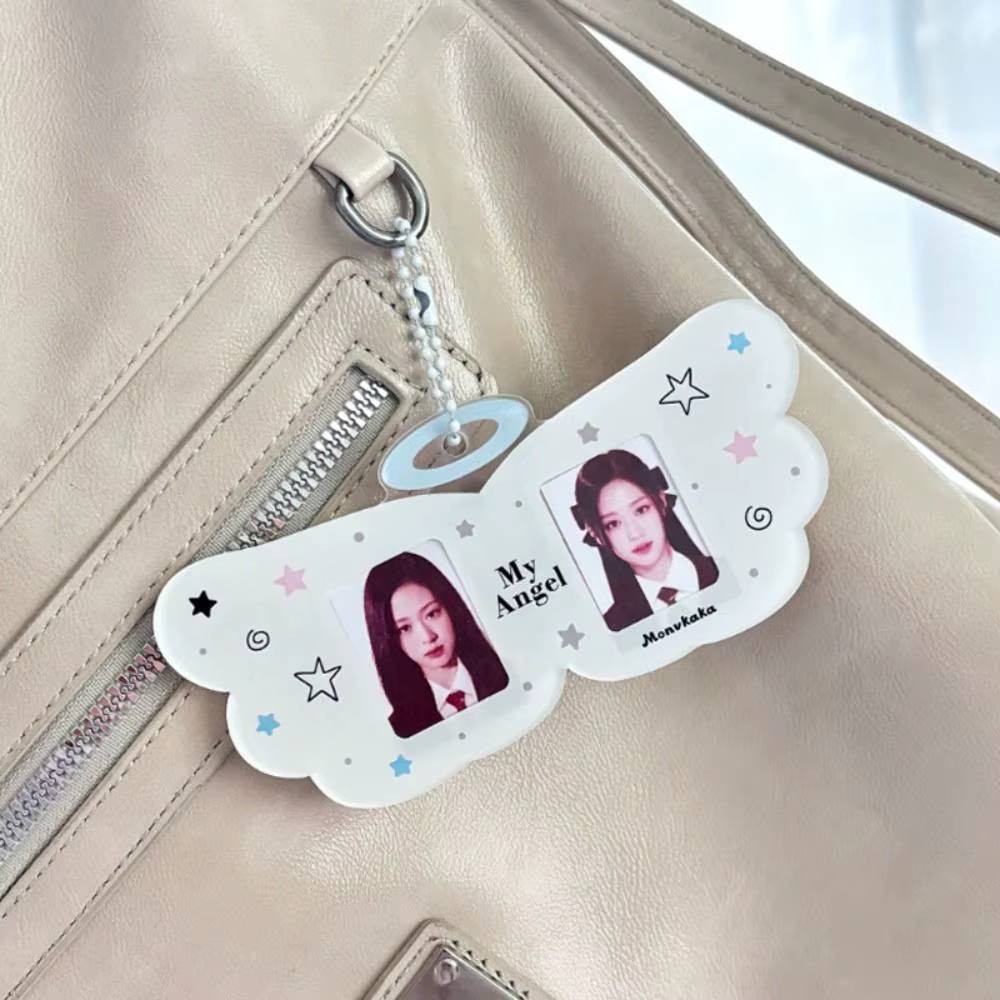 Porta Tarjetas Protector Alas de Ángel – Bolsa Transparente Personalizada