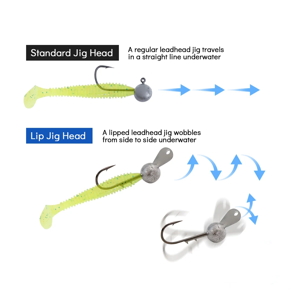 Jig Head con paleta metálica para lubina en vinilo - imagen 4