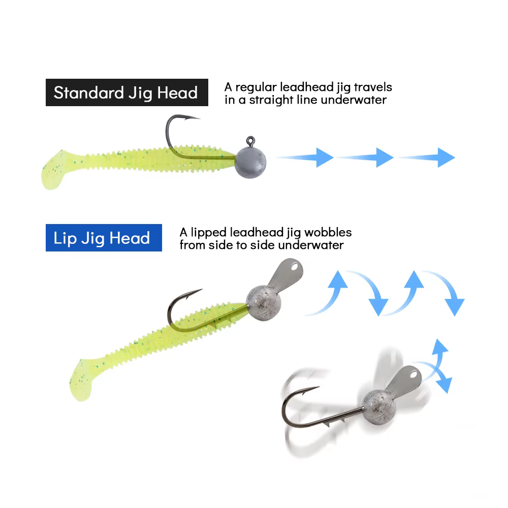 Jig Head con paleta metálica para lubina en vinilo - imagen 4