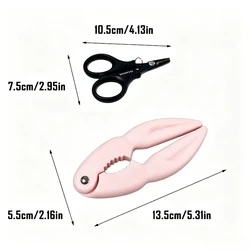 Tijeras y pinzas para marisco de acero inoxidable para abrir cáscaras