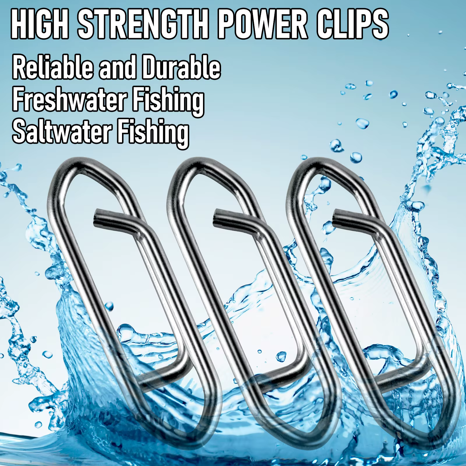 Clip cambio señuelo acero inoxidable – Conector rápido Crankbait - imagen 3