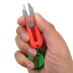 Cortador de sedal portátil – Acero inoxidable con clip