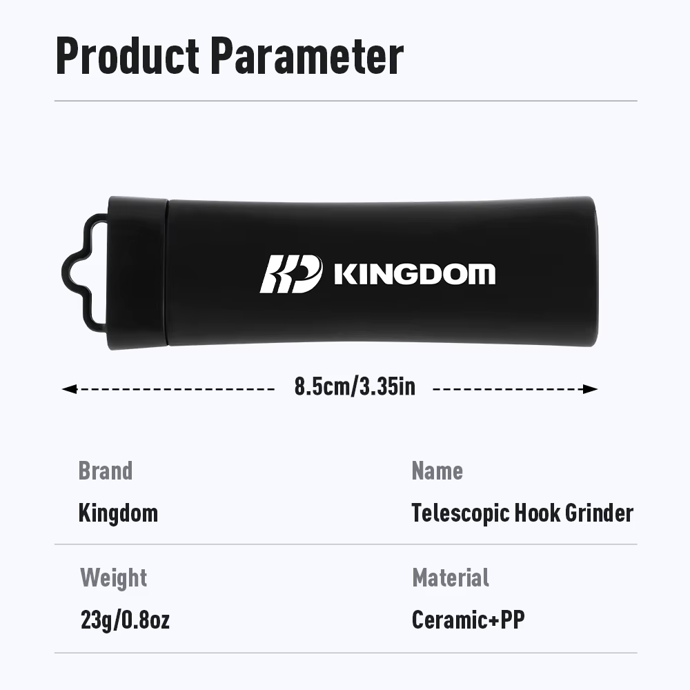 Kingdom Afilador de anzuelos portátil – Telescópico de bolsillo - imagen 5