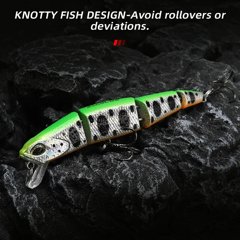 Jerkbait Allblue articulado hundido 70-90mm para lubina y lucio - imagen 5