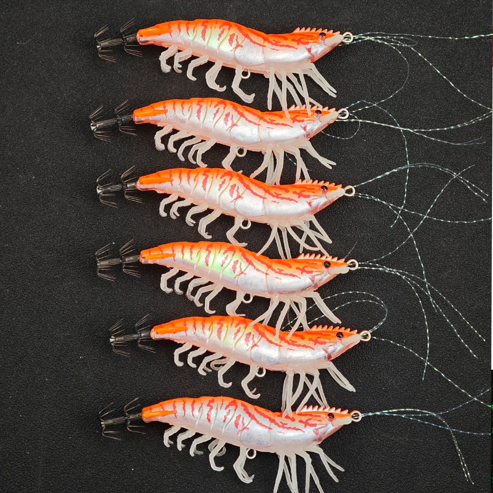 Señuelos UV luminosos para calamares y camarones con anzuelos - imagen 4