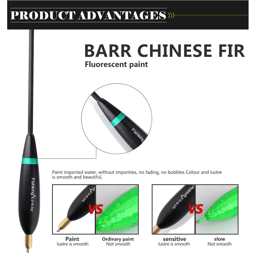 Flotador Bobber madera Paulownia 8g-10g para carpa - imagen 5